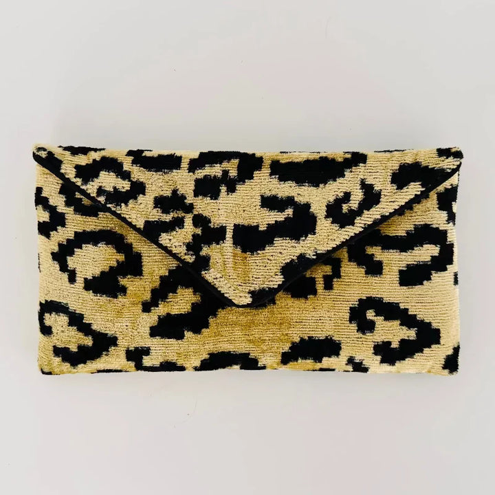 Cream Leopard Lily Envelope By Baldiz