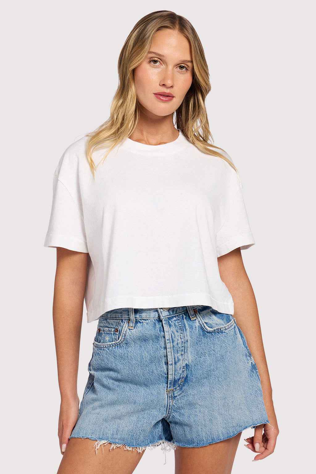 The Simon Shirt Crop Linen Tee Black By Bryn Walker - Moxiebainbridge