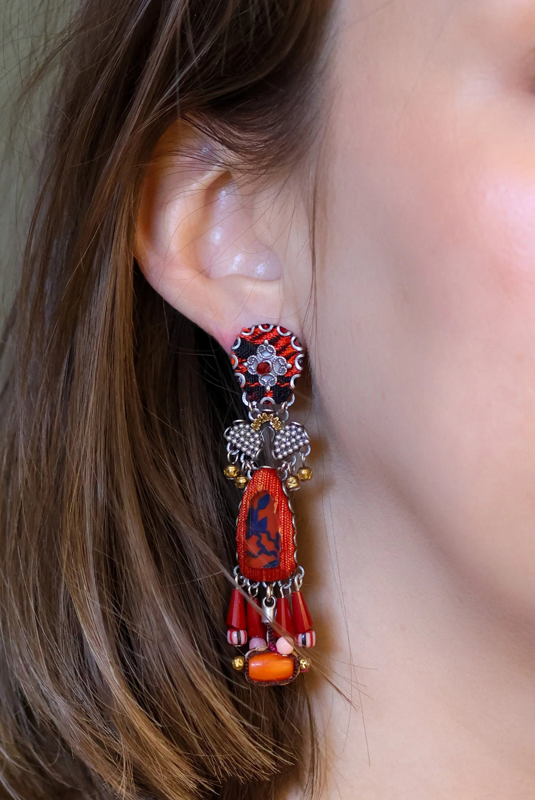 Crimson Fire Earrings By Ayala Bar