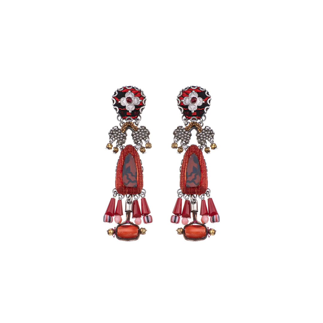 Crimson Fire Earrings By Ayala Bar