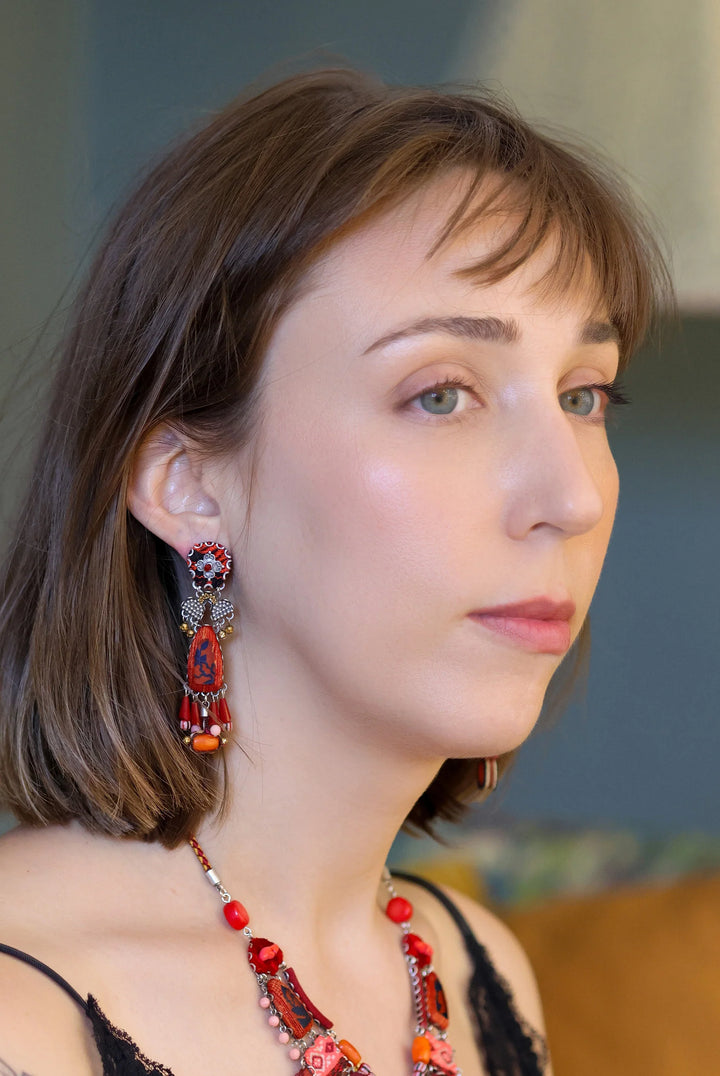 Crimson Fire Earrings By Ayala Bar