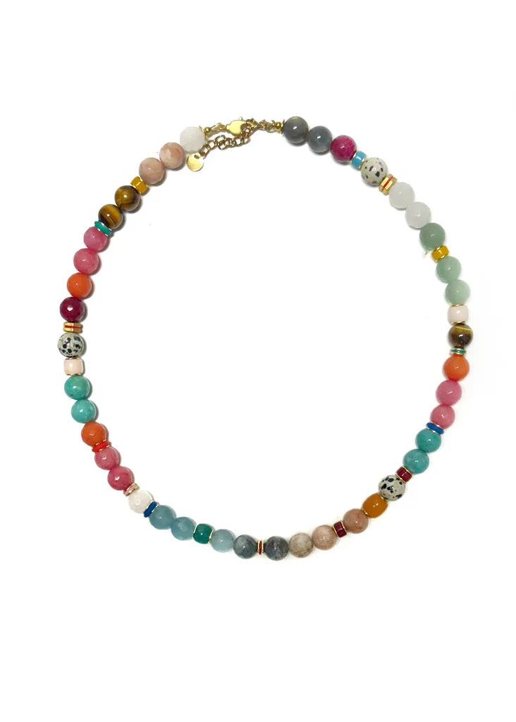 Opal Beaded Necklace By Betsy Pittard Design