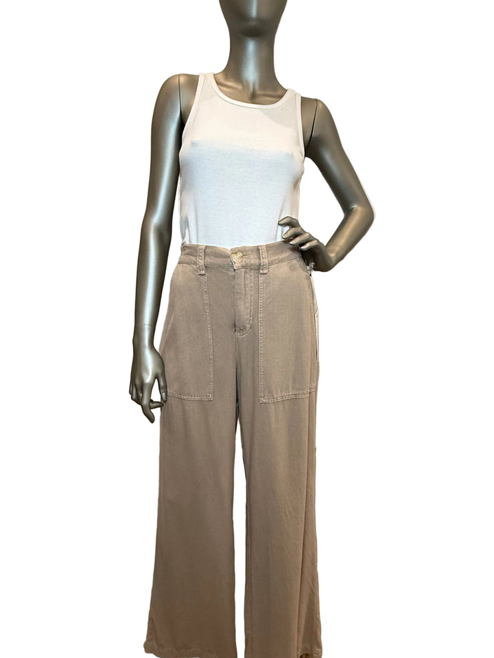 Casey Wide Leg Pant Khaki By Dylan