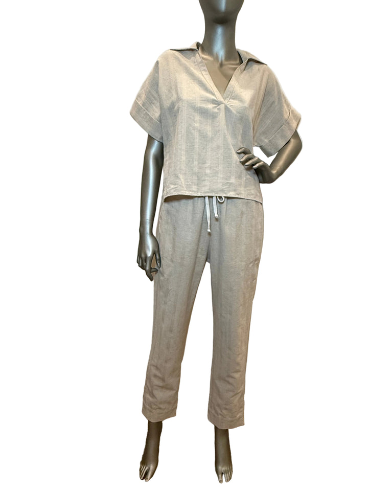 Elaine Top Linen Stripe By StarkX