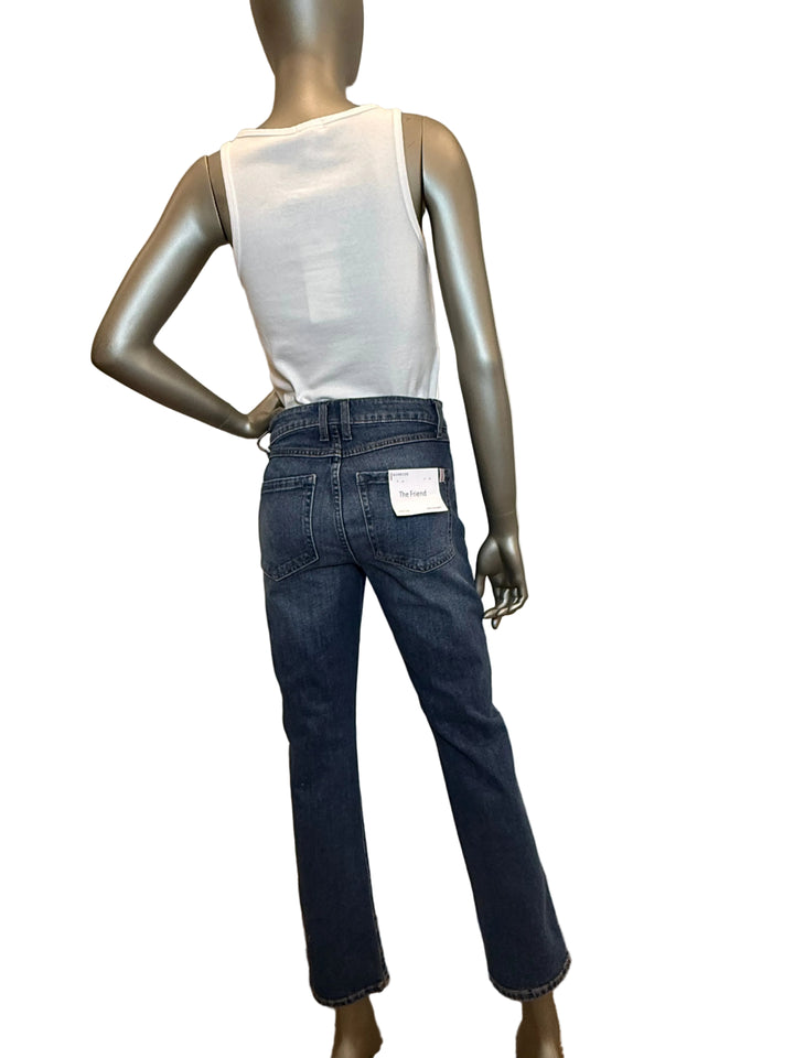 The Friend Slim Straight Washed Black Mid Rise By Morrison Jean