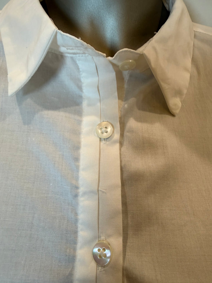 Short Sleeve Roll Up Sleeve Shirt White By Dylan
