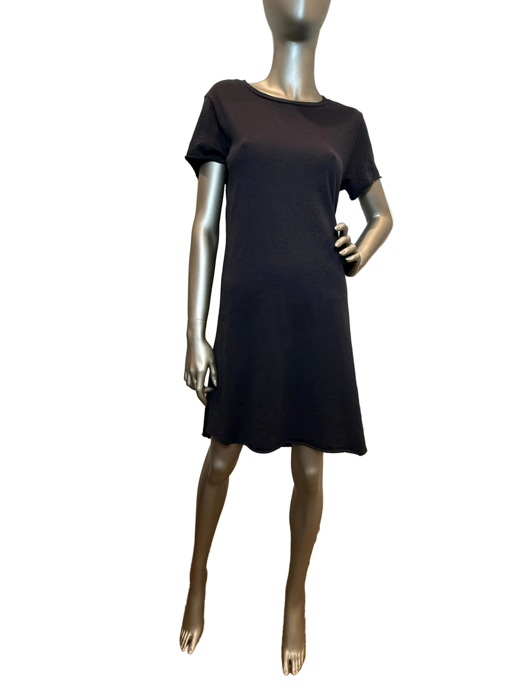 Short Sleeve Black Tee Shirt Dress By Dylan