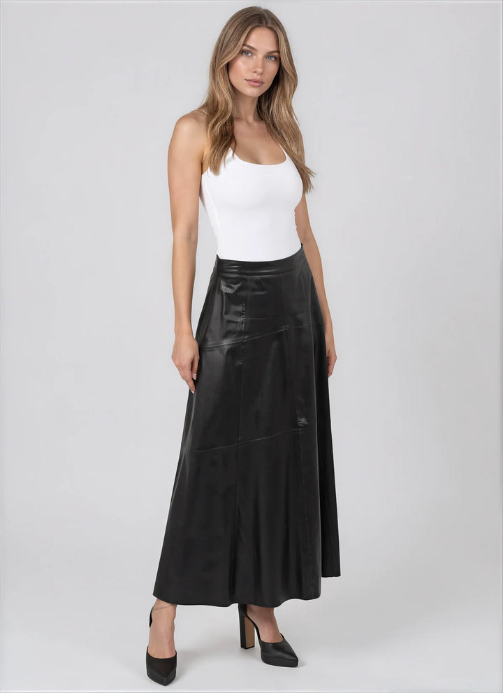 Nora Pu Skirt Black By Love Token