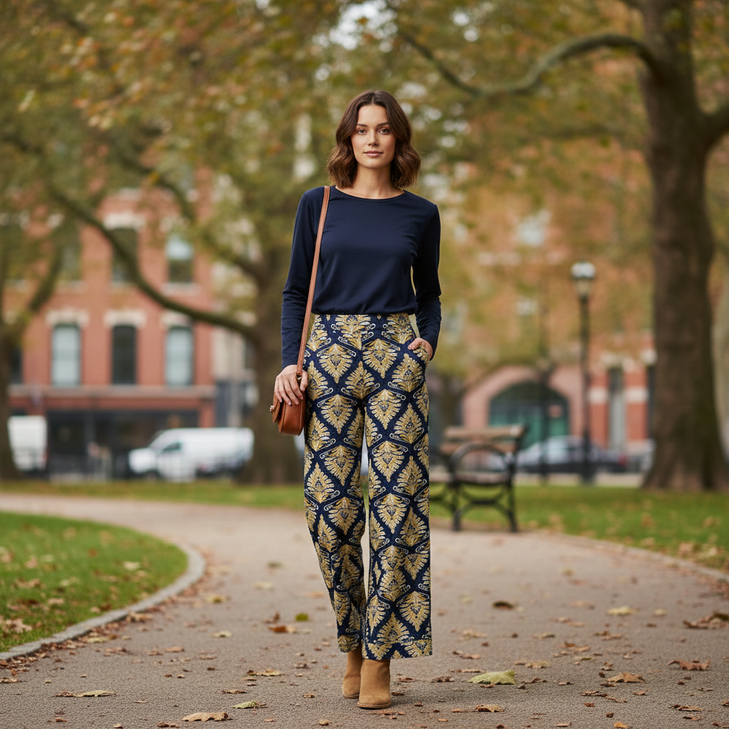 Feodora Pant Maroon By Tolani