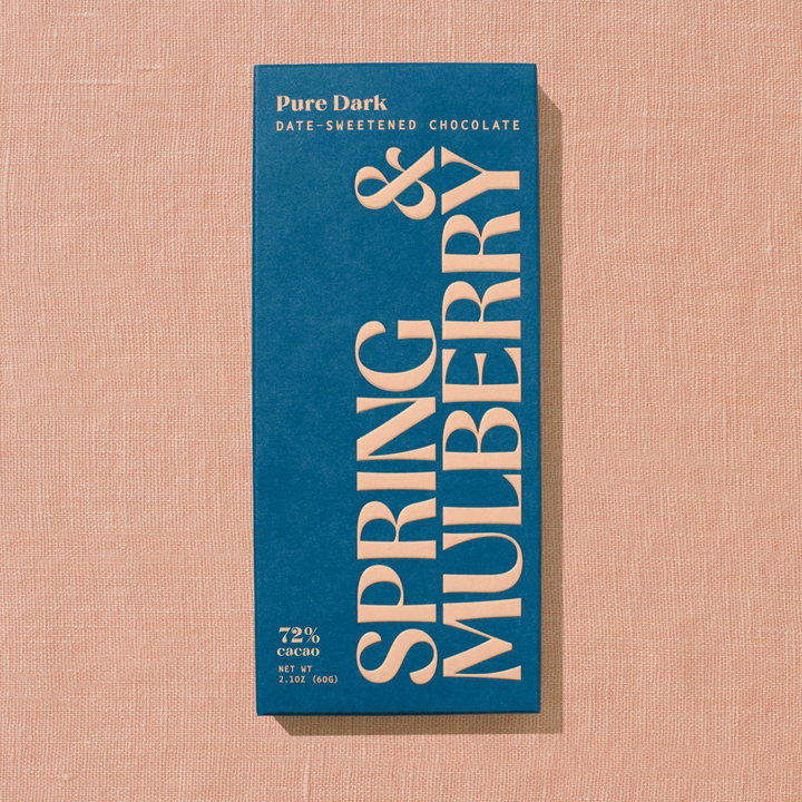 Pure Dark Date-Sweetened Chocolate By Spring & Mulberry