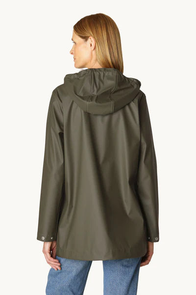 Rain Coat 228 Army Green Size 42  By Ilse Jacobsen
