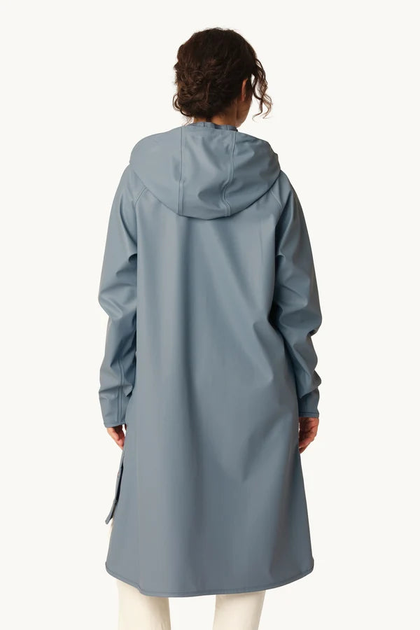 Rain Coat 71 Grey Blue By Ilse Jacobsen