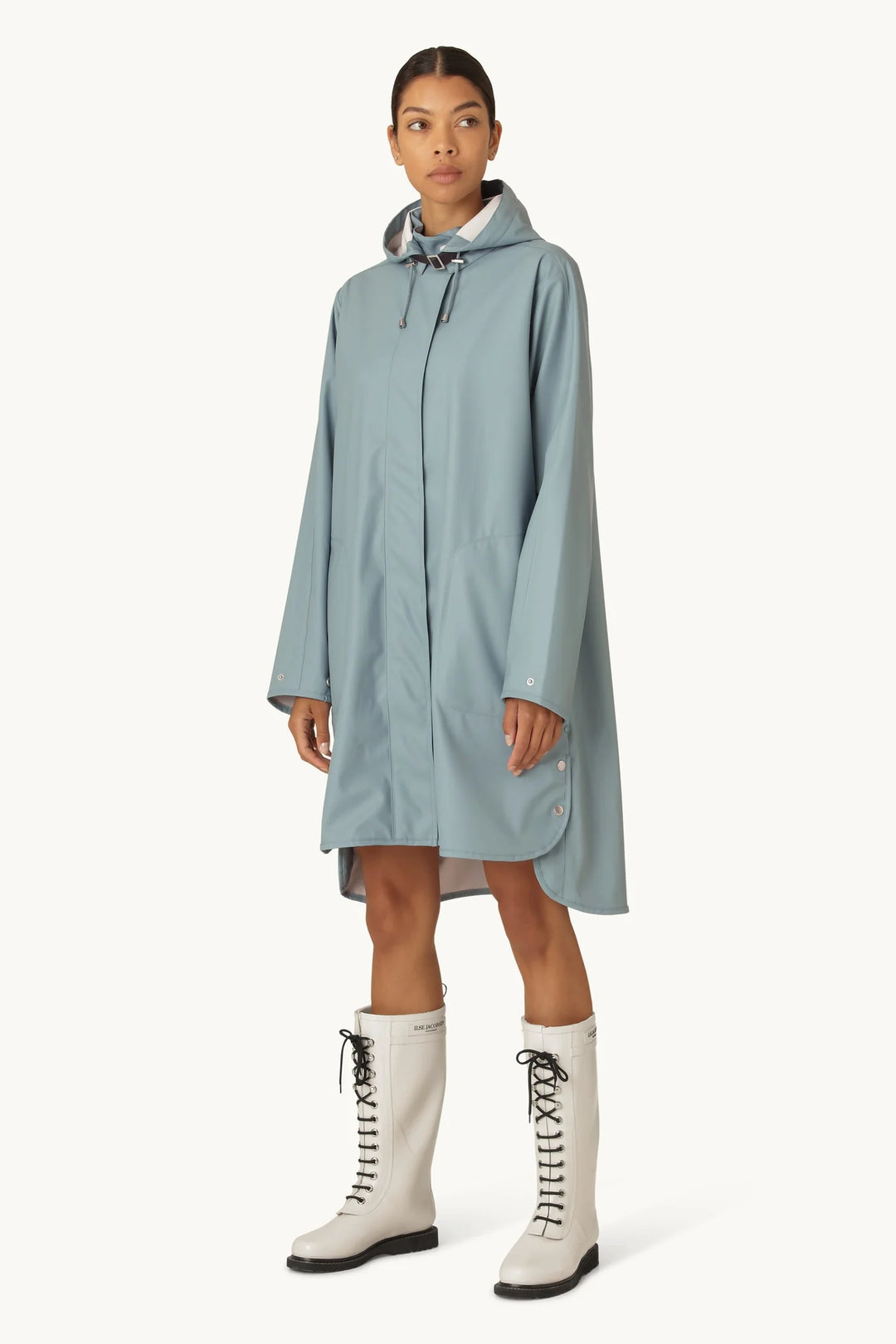 Rain Coat 71 Blue Cloud Size 38 By Ilse Jacobsen