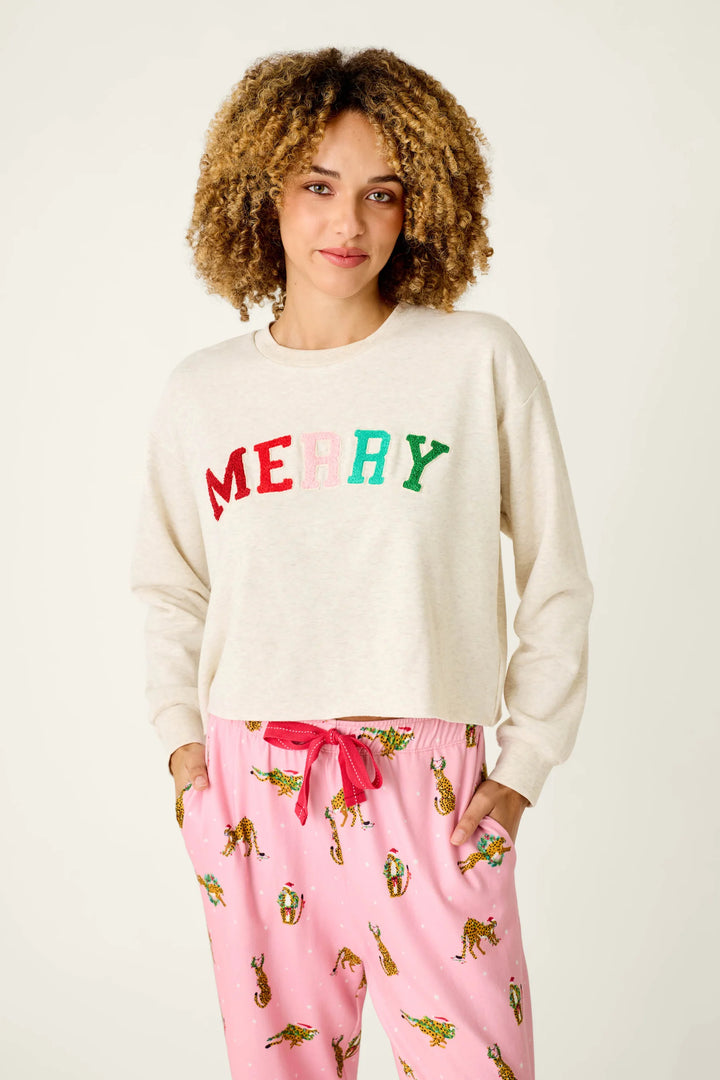 Very Merry Boucle' Sweatshirt By PJ Salvage