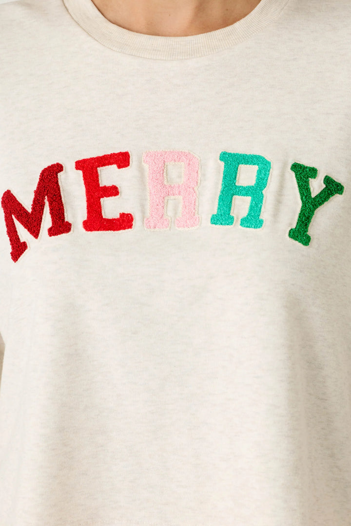 Very Merry Boucle' Sweatshirt By PJ Salvage