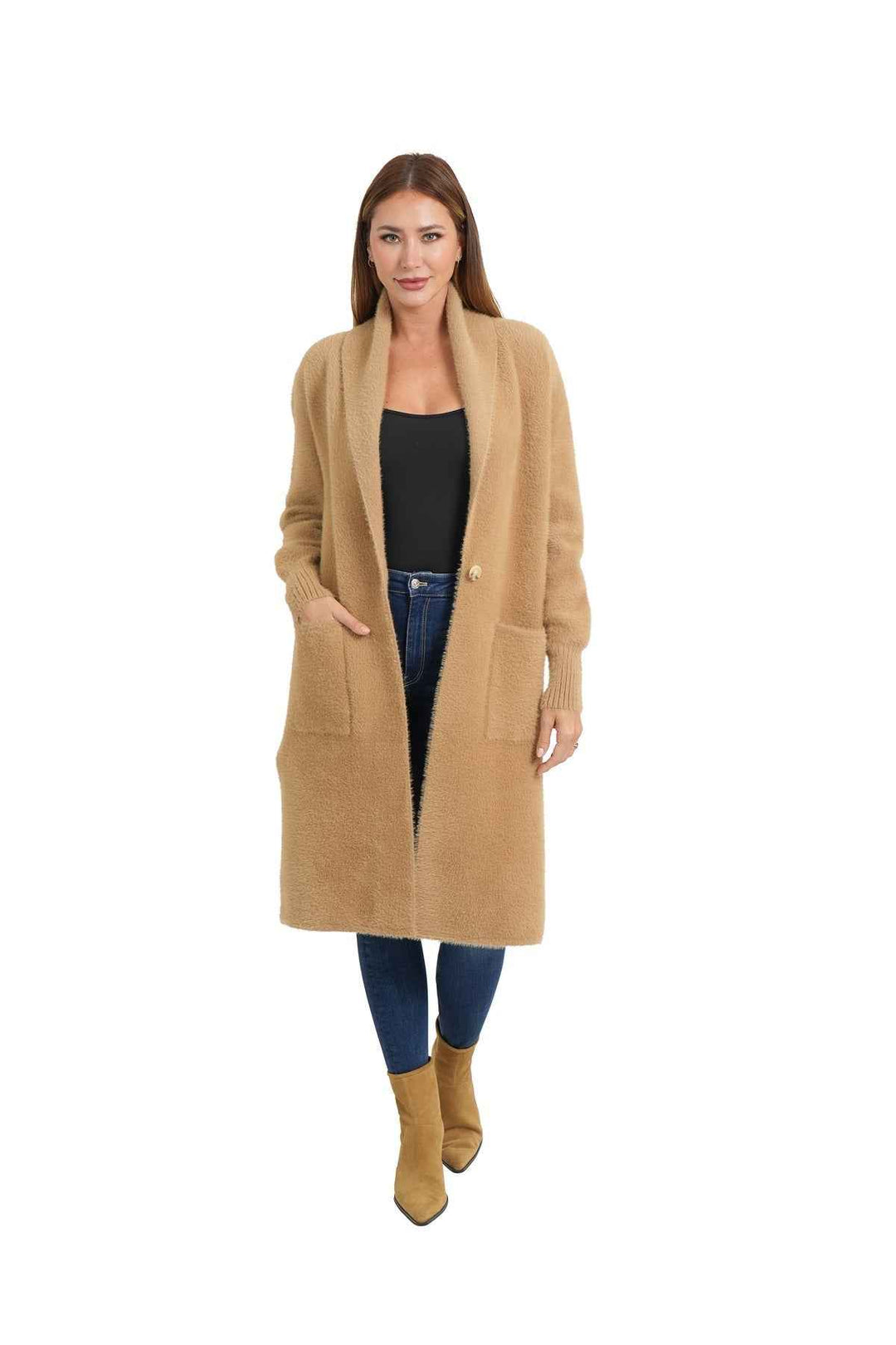 Lauren Cardigan Camel By Love Token - Moxiebainbridge