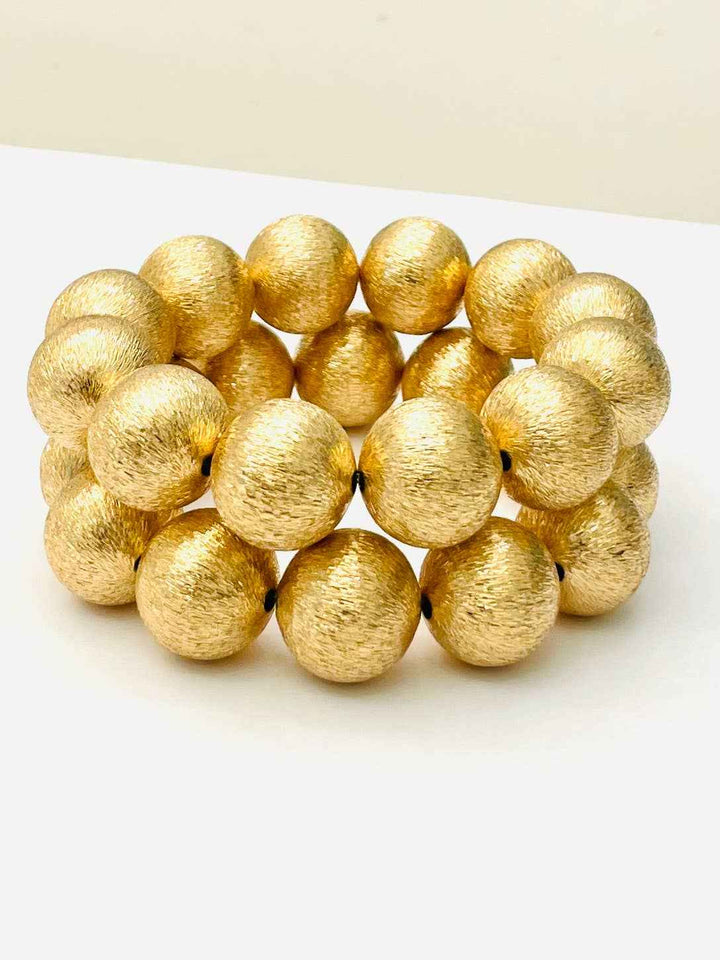 CHIC - BIG Ball Bracelet (brushed gold) S110