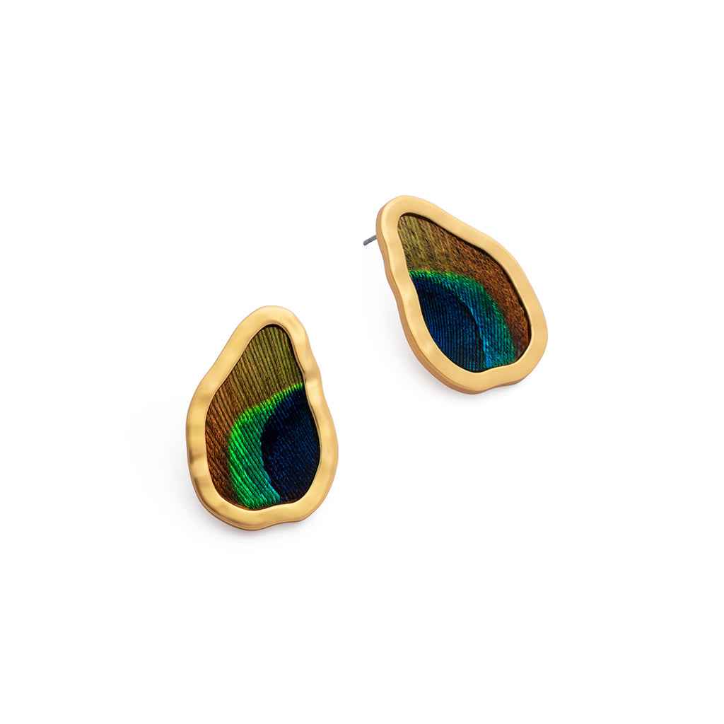 Amanda Large Organic Stud Earring By Brackish