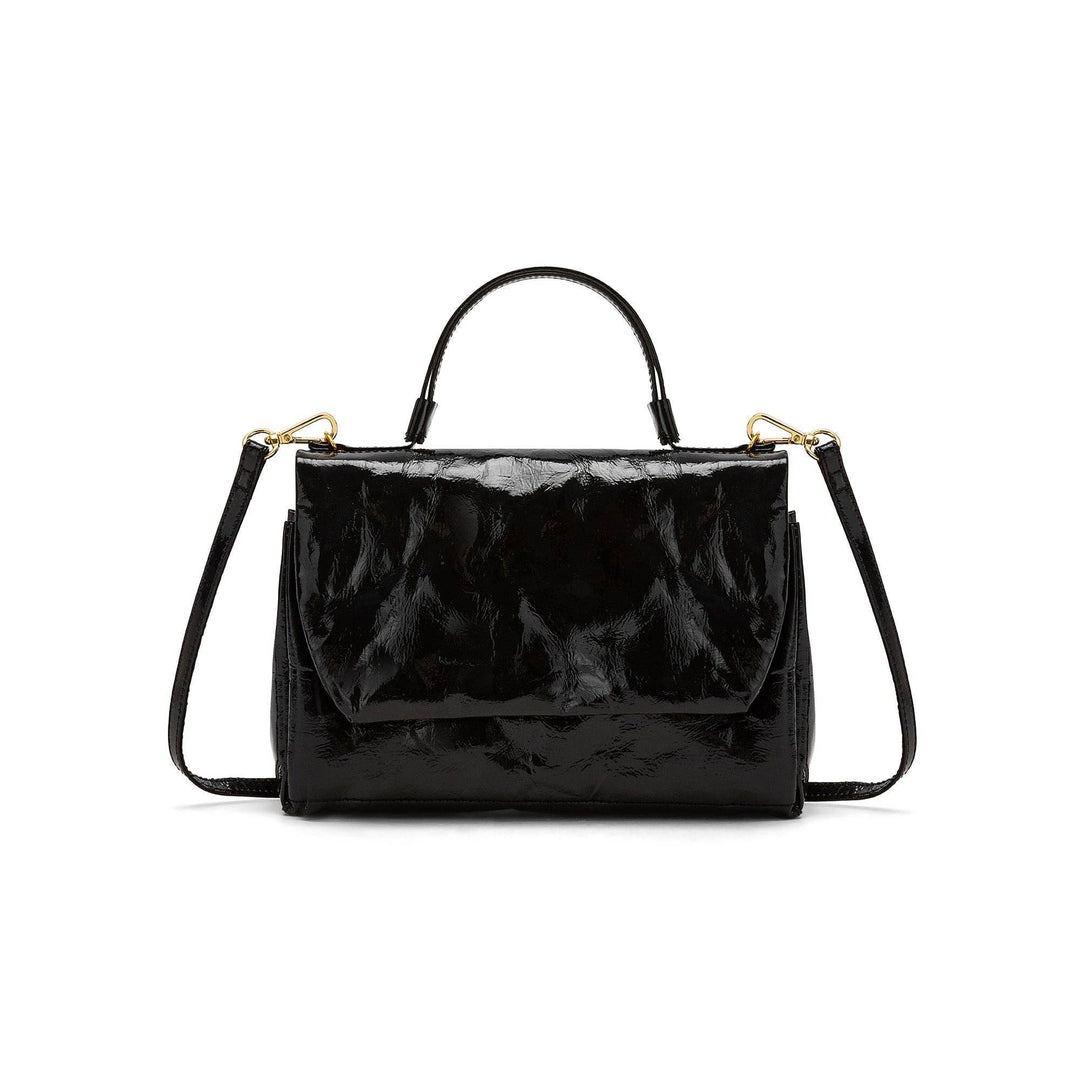 BON-BON GLOSSY LARGE CROSSBODY: Glossy Rosso