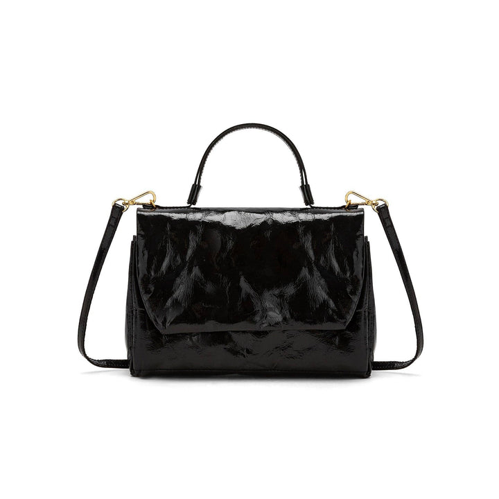 BON-BON GLOSSY LARGE CROSSBODY: Glossy Rosso