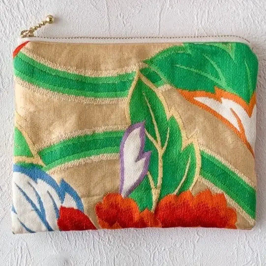 Japanese Kimono Silk Mini Pouch By House of Shokunin