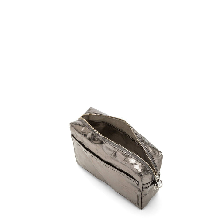 TRACOLLA CROSSBODY BAG LARGE: Metallic Black