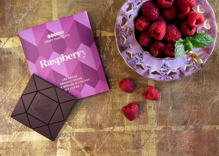 Raspberry Chocolate Bar By Goodio USA