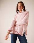 Catalina Cotton Ruffle Petite Sweater By Mersea