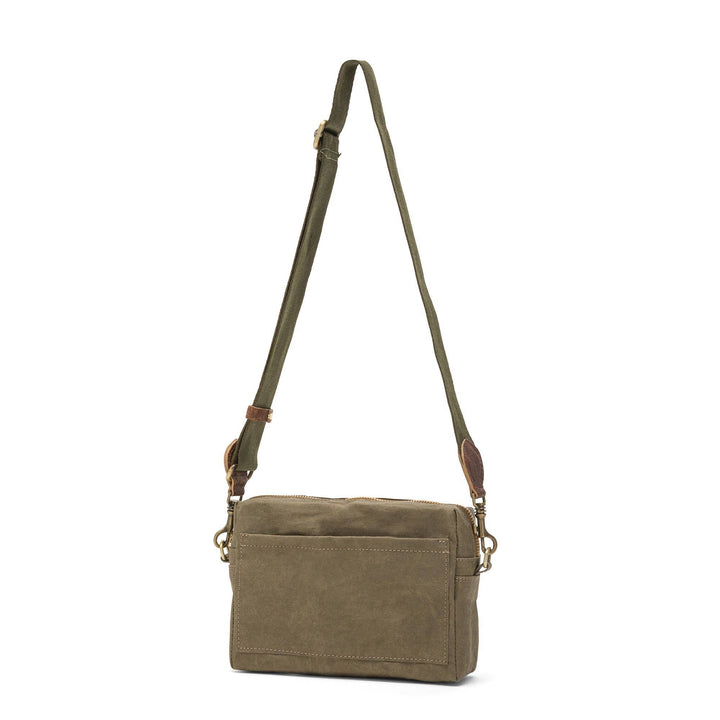 TRACOLLA CROSSBODY BAG LARGE: Metallic Black