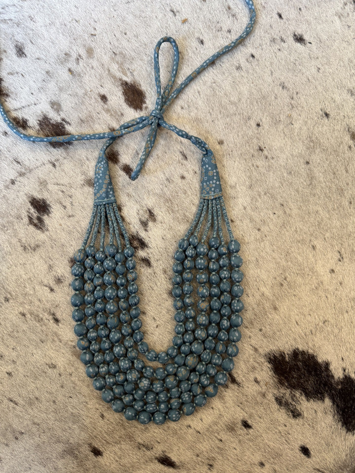 6 Strand Sari Necklace By Suzani
