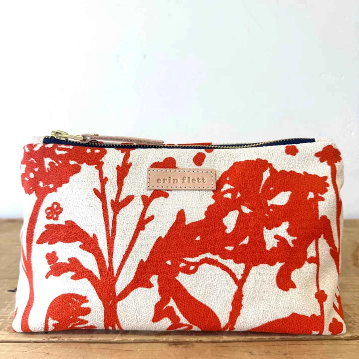 Laura Pouch Flaggy Meadow Orange by Erin Flett