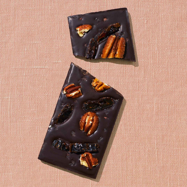 Pecan Date Date Sweetened Chocolate Bar By Spring & Mulberry - Moxiebainbridge