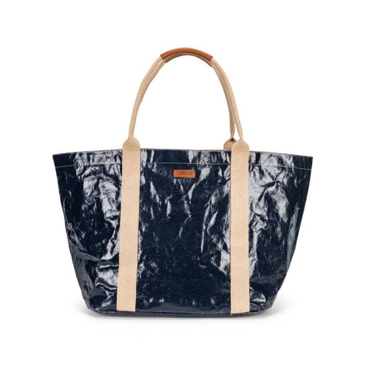 GIULIA GLOSSY TOTE BAG: Glossy Cachemire / Small