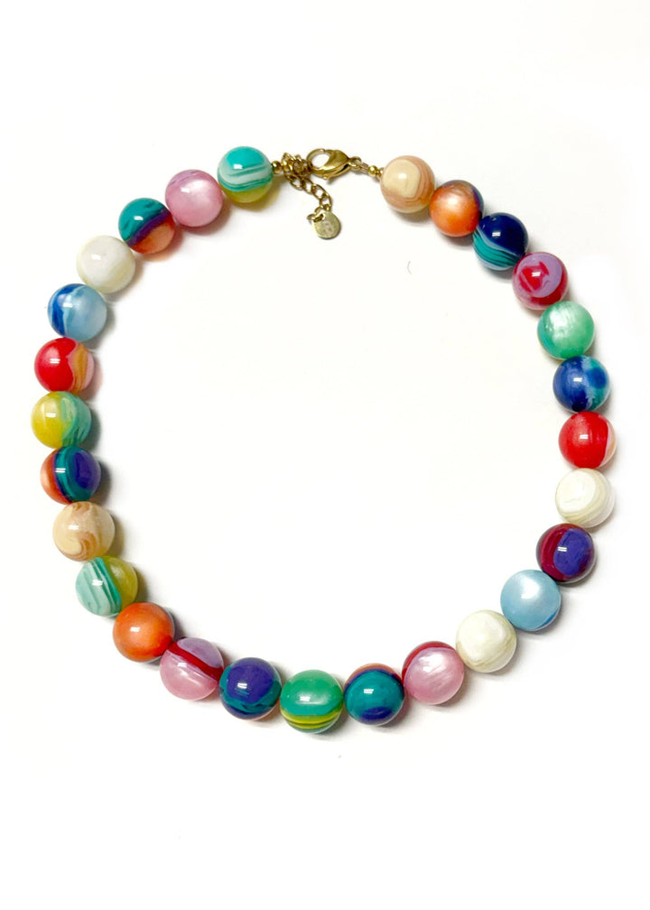 Beaded Necklace Mateo Multicolor By Betsy Pittard Design