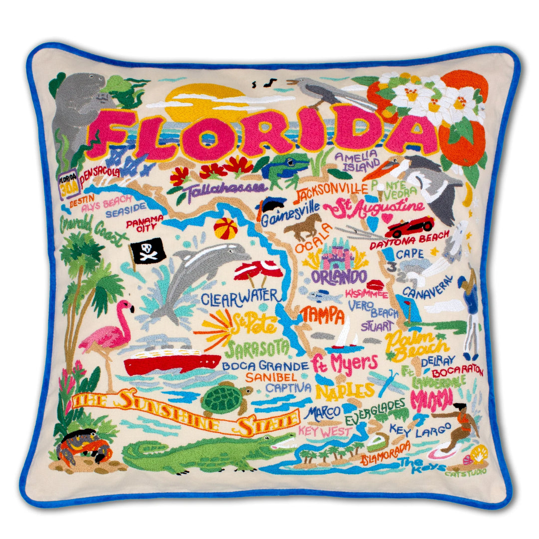 State of Florida Pillow By Catstudio