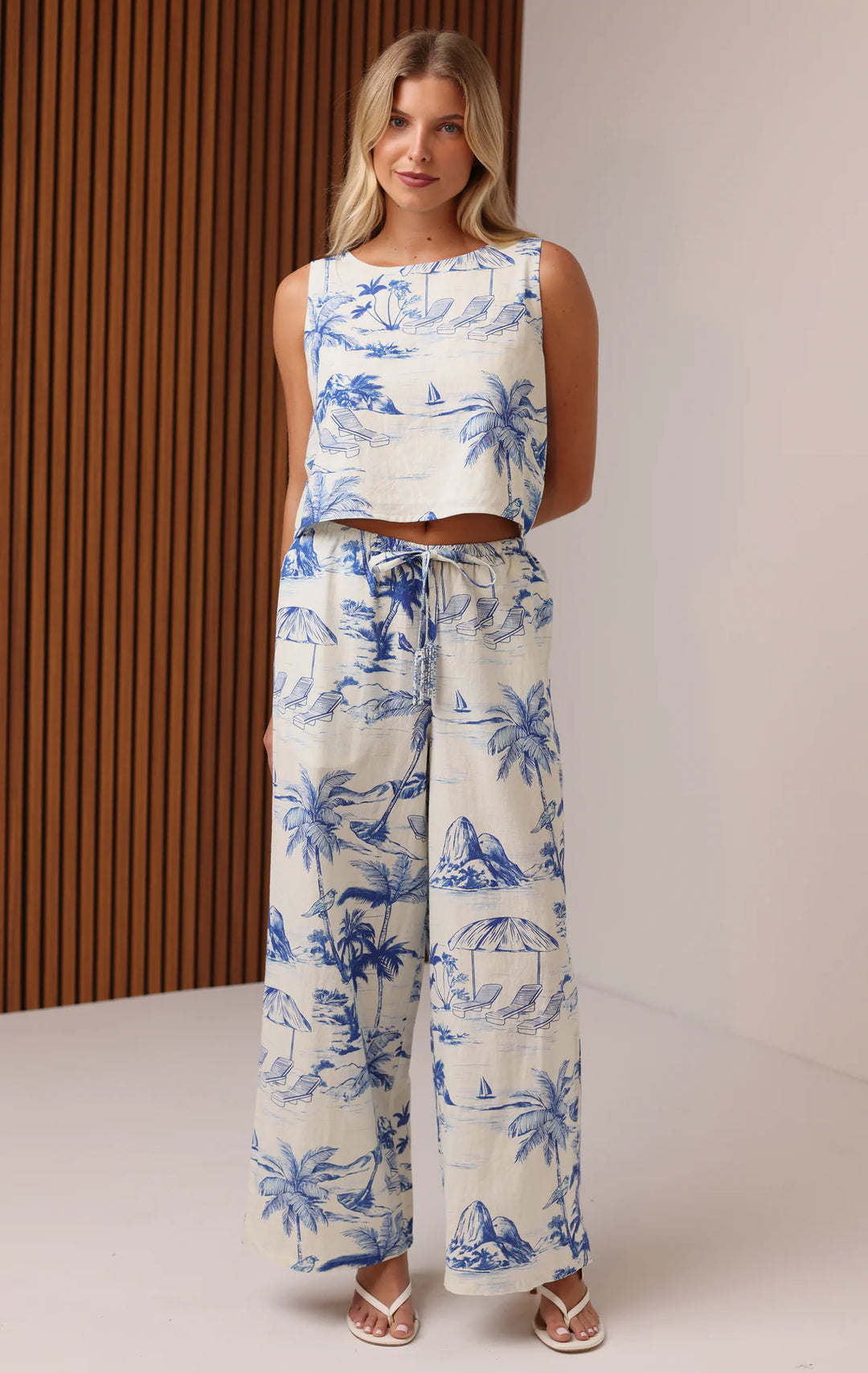 Lilah Tank Blue Lagoon By Shore