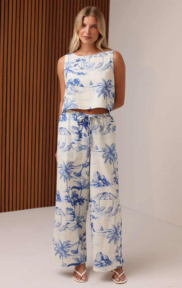 Lilah Tank Blue Lagoon By Shore