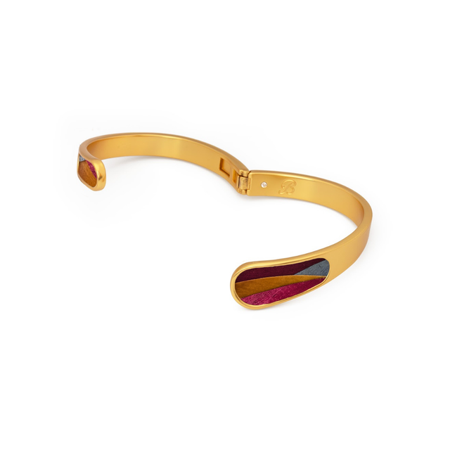 Lucy Bezel Hinge Cuff By Brackish