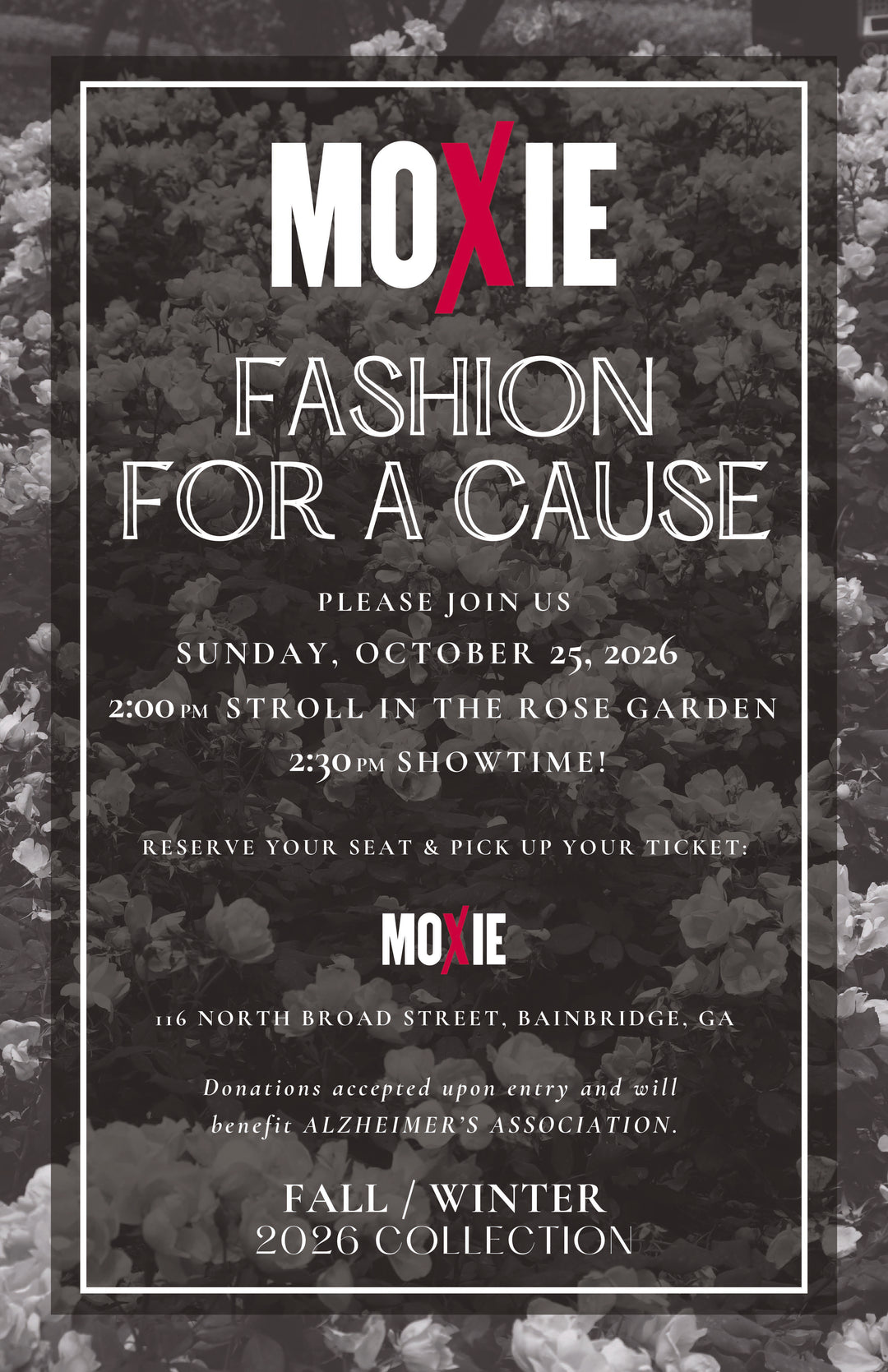 Moxie Fall Fashion Show ticket reservation