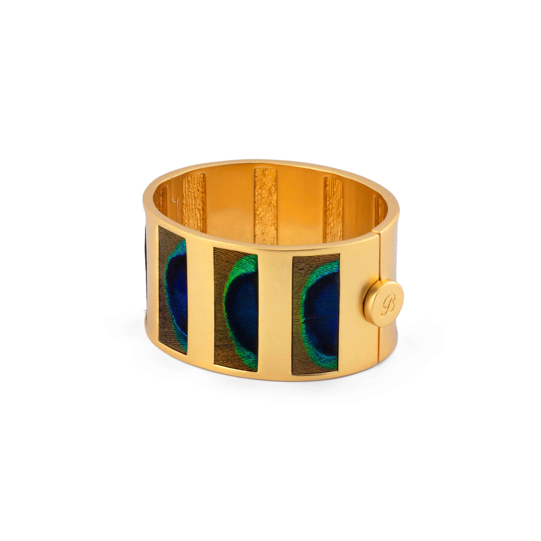 Natalie Striped Hinge Cuff By Brackish