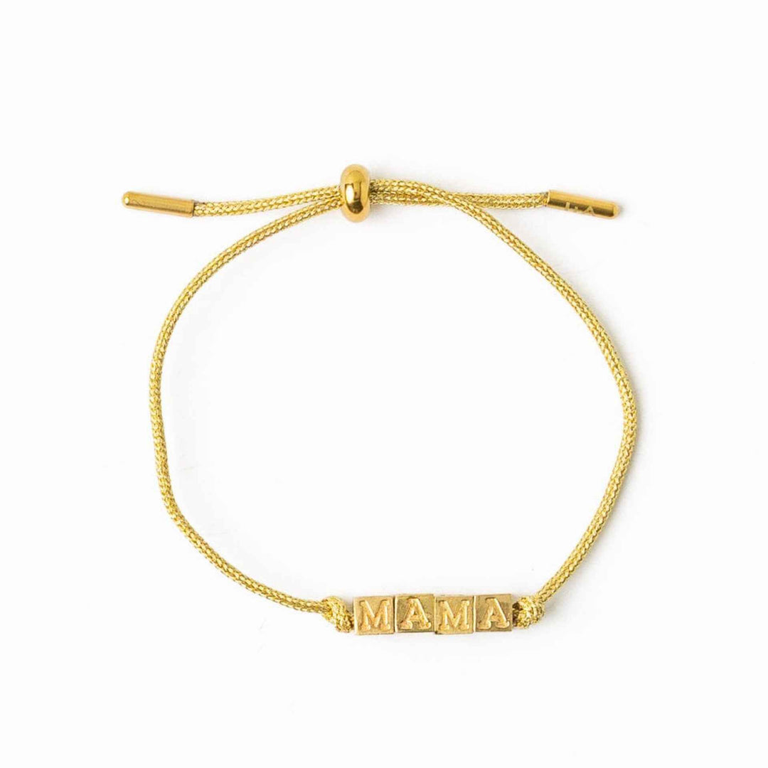 Mama Gold Bracelet By Ink And Alloy