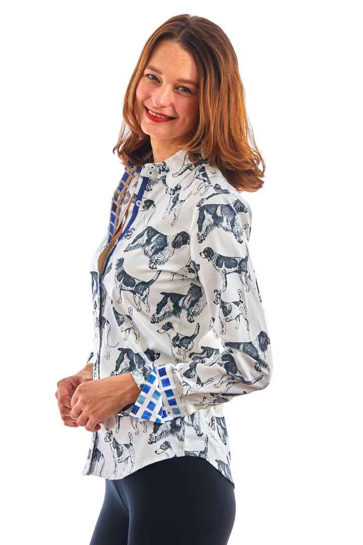 Rome Shirt Doggie Long Sleeve By Dizzie Tizzie