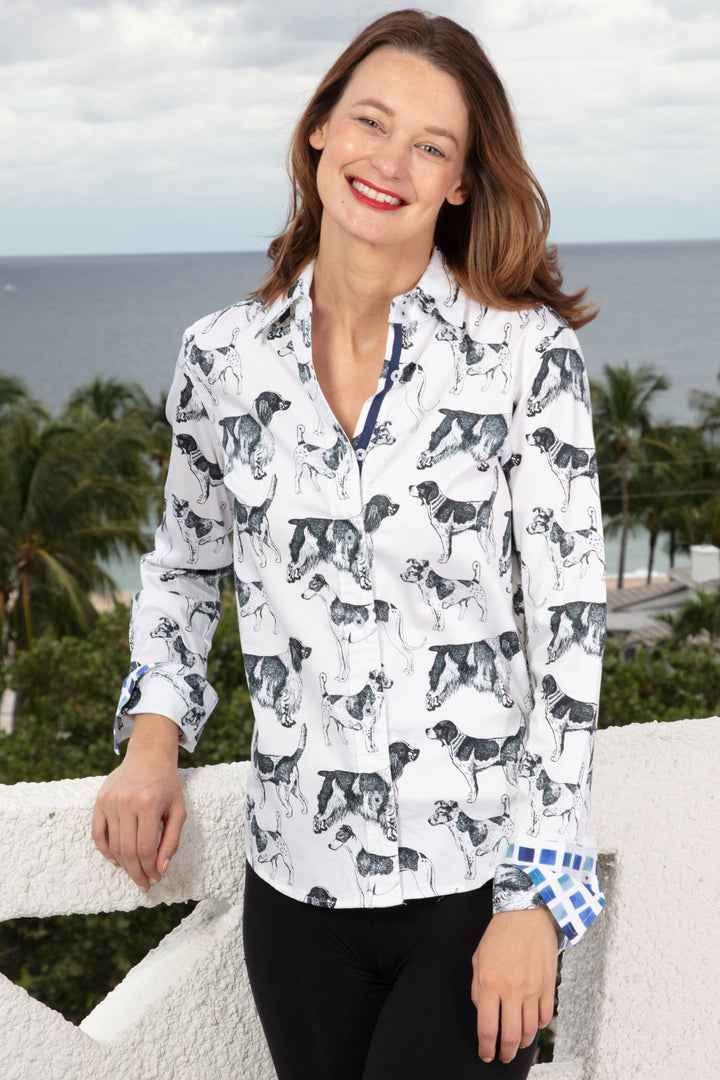 Rome Shirt Doggie Long Sleeve By Dizzie Tizzie